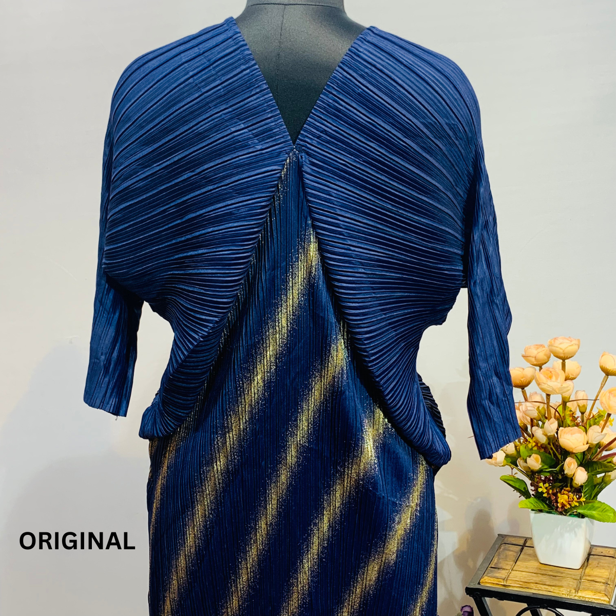 Pleated Kaftan dress