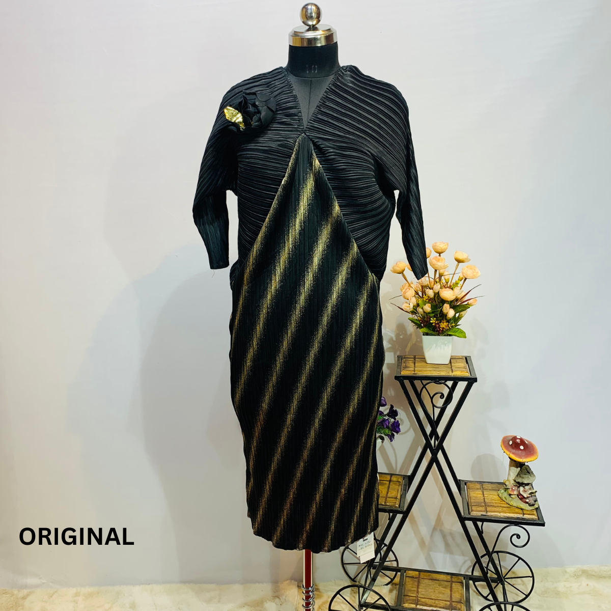 Pleated Kaftan dress