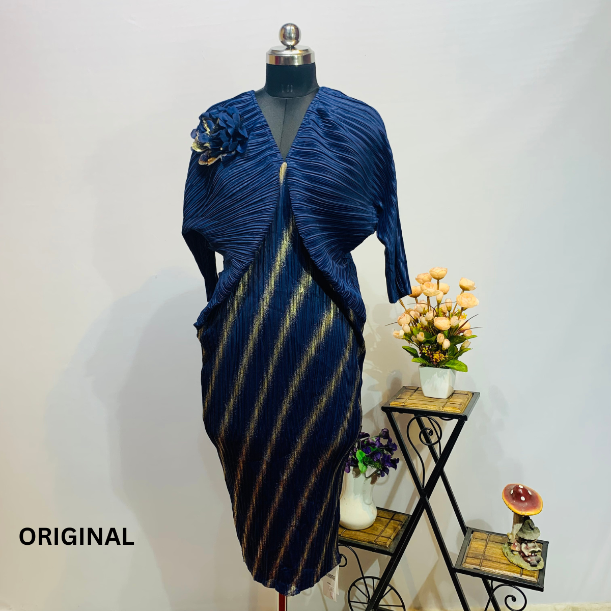 Pleated Kaftan dress