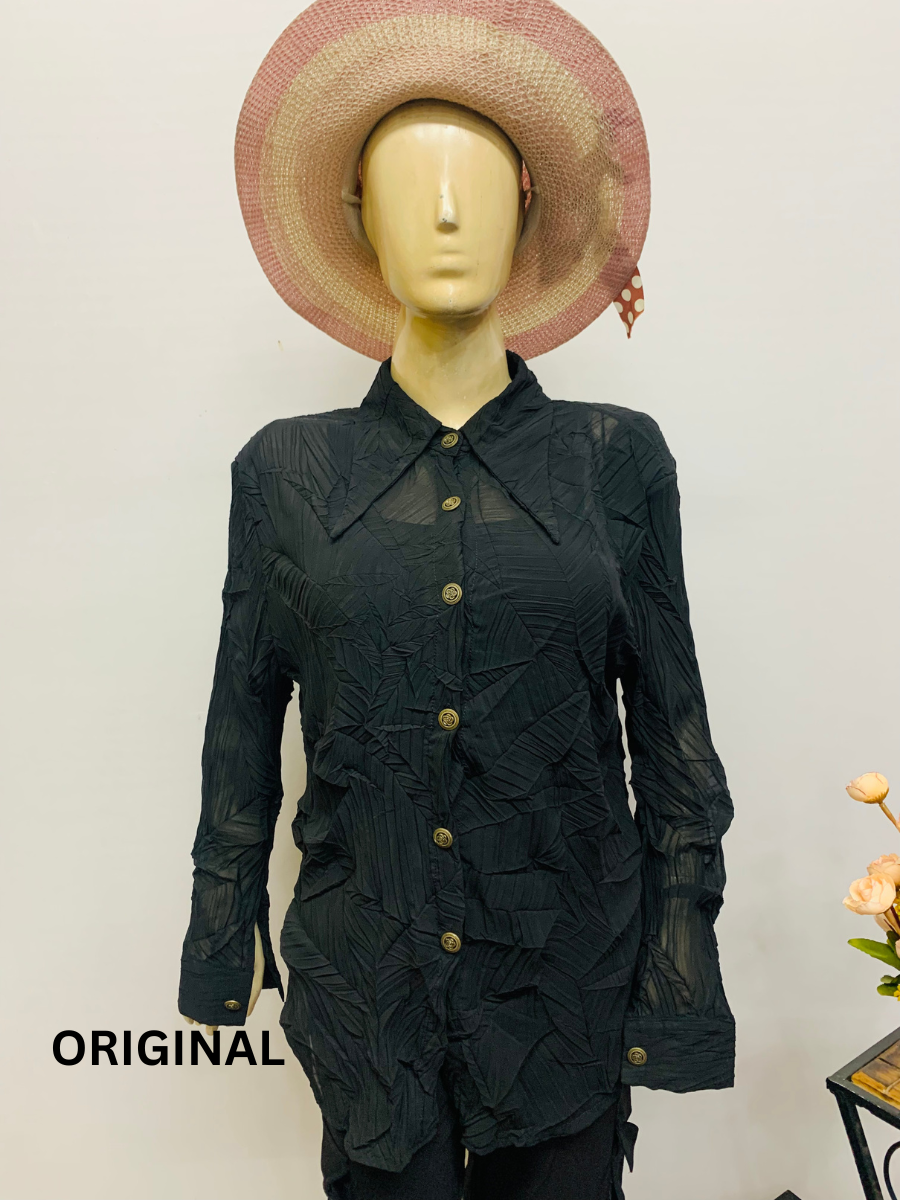 Pointed Collar Shirt