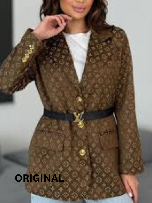 Printed Belted Winter Coat FC1547
