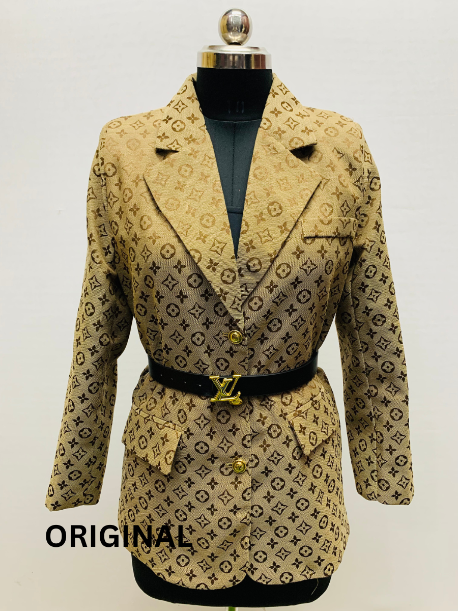 Printed Belted Winter Coat FC1547