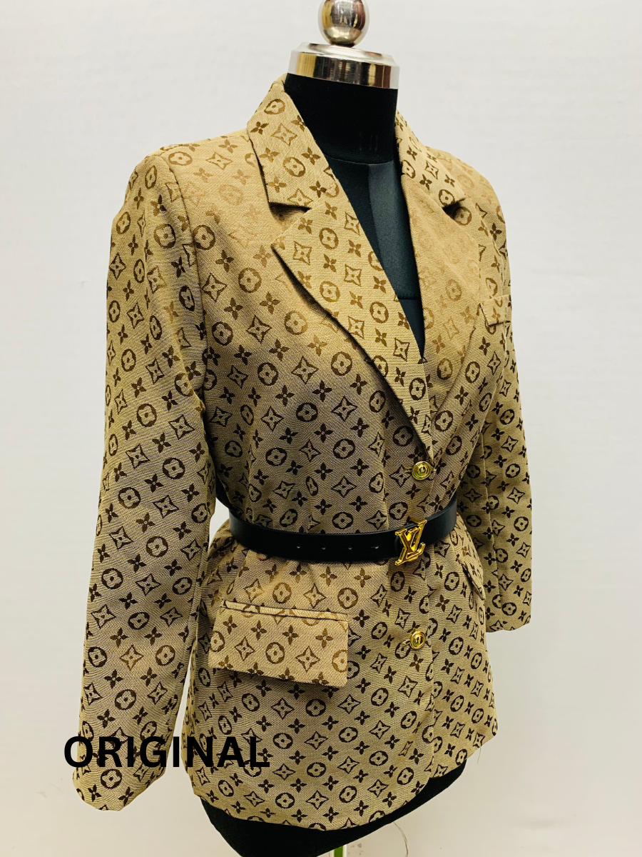 Printed Belted Winter Coat FC1547