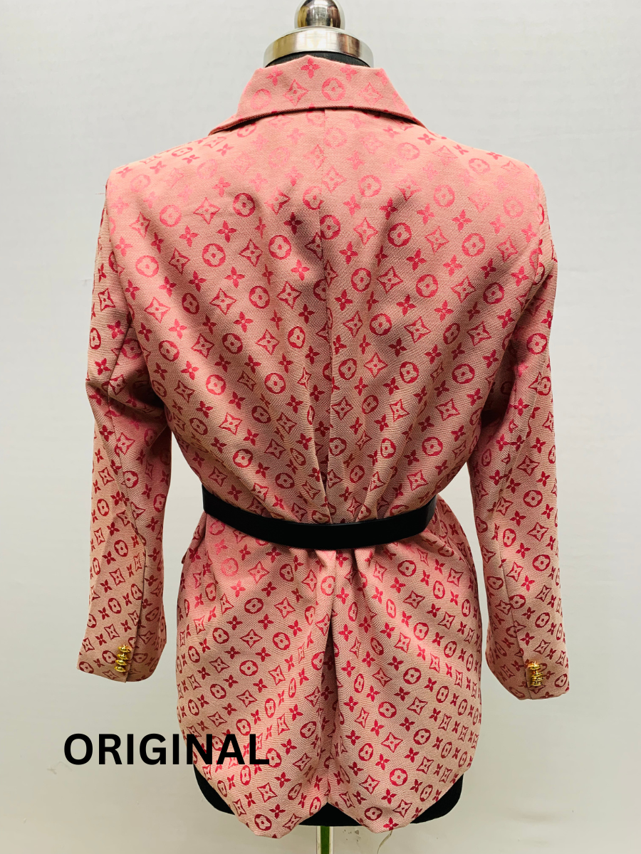 Printed Belted Winter Coat FC1547