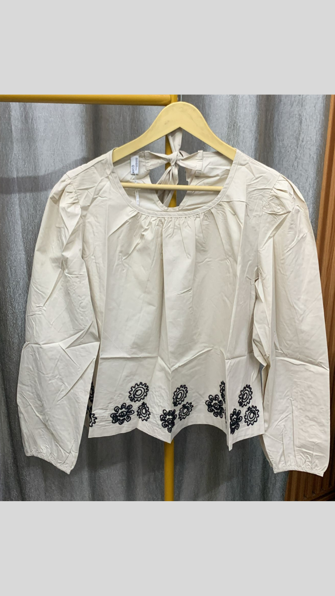 Printed End Round Neck Top FC2283