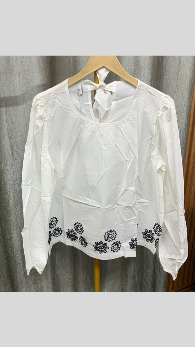 Printed End Round Neck Top FC2283