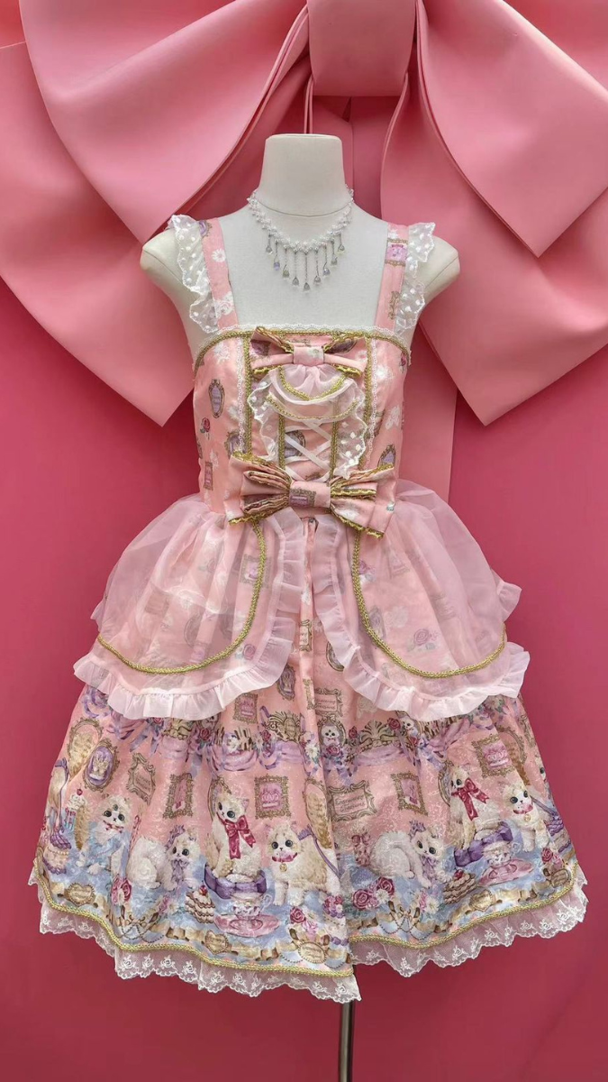 Printed Princess Dress With Bow Designed FC2531