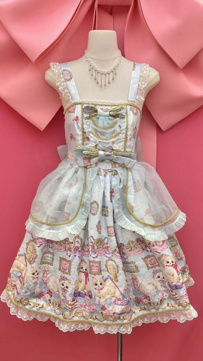 Printed Princess Dress With Bow Designed FC2531