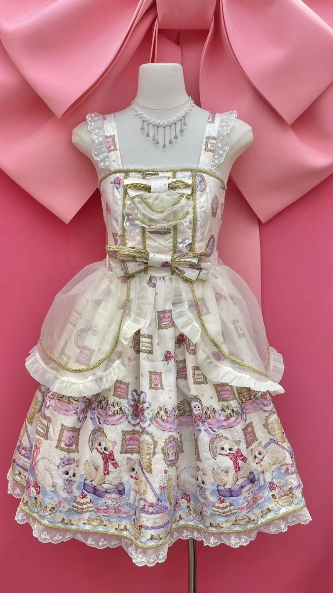 Printed Princess Dress With Bow Designed FC2531