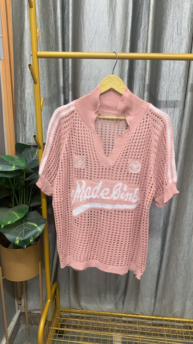 Printed Round Neck Half Sleeve Knit T Shirts FC2575