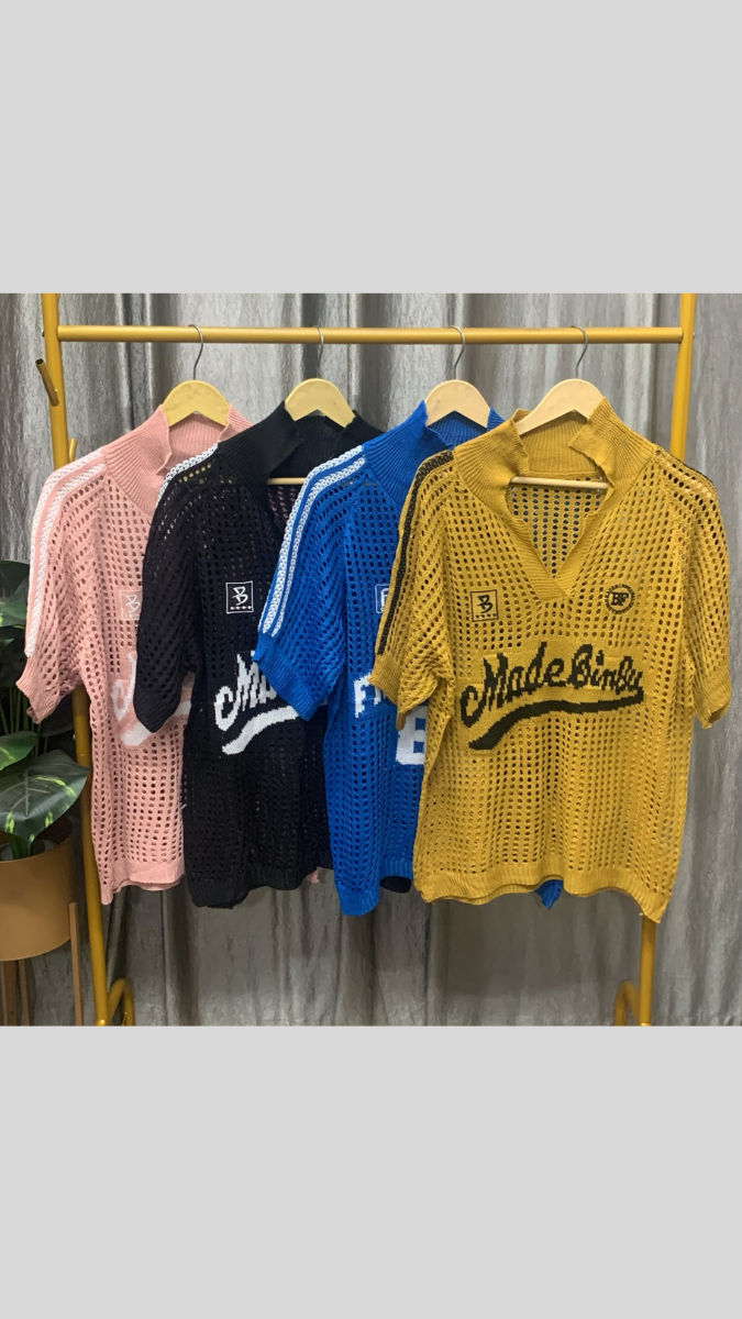 Printed Round Neck Half Sleeve Knit T Shirts FC2575