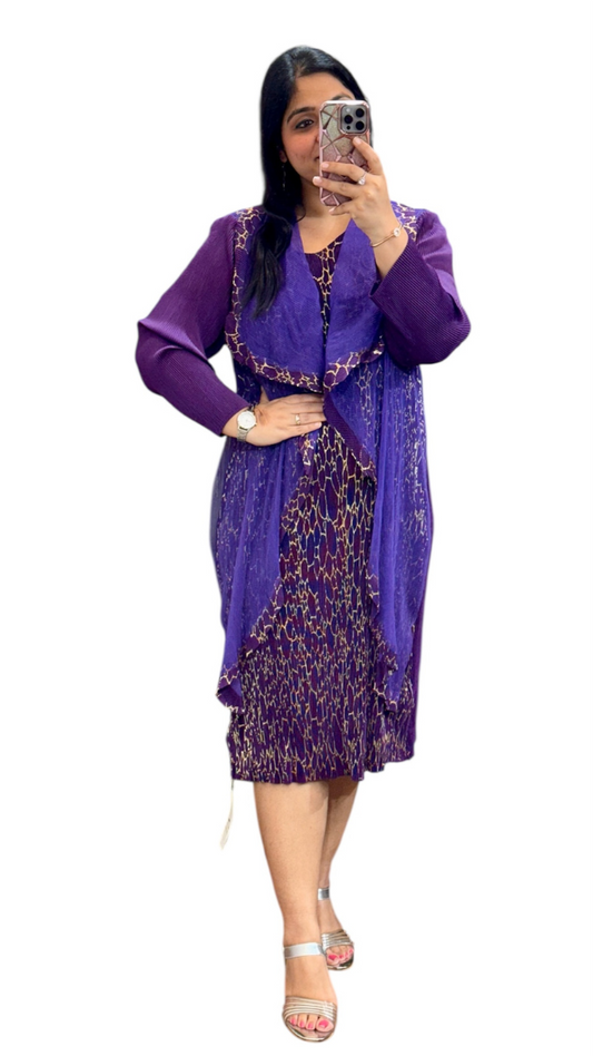 Printed Shrug Style Dress FC1886