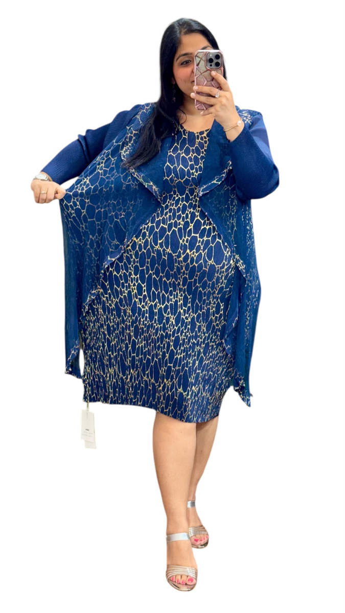 Printed Shrug Style Dress FC1886