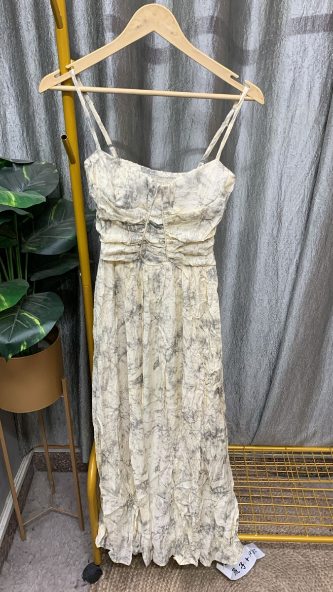 Printed Striped Maxi Dress FC2329