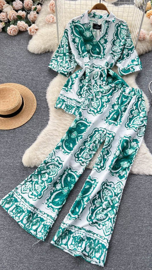 Printed Suit Women Summer