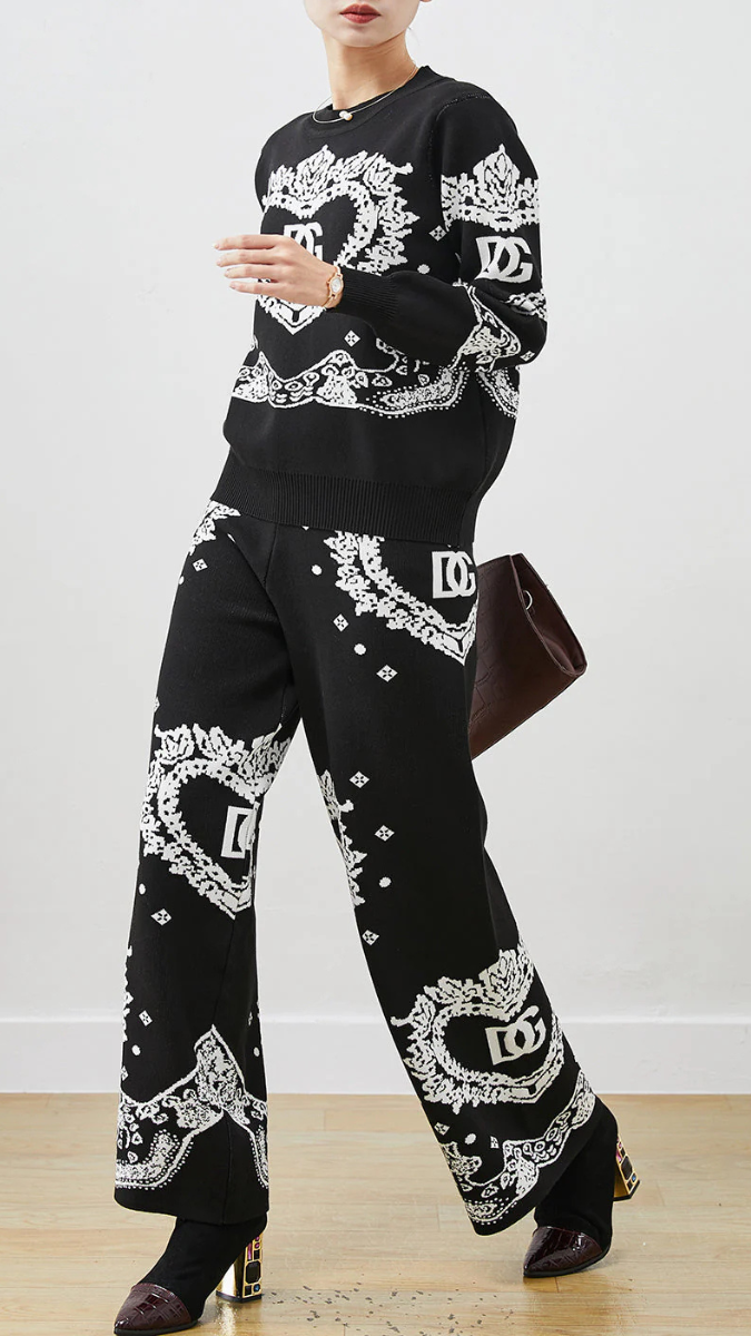 Printed Winter Co- Ord Set FC1494