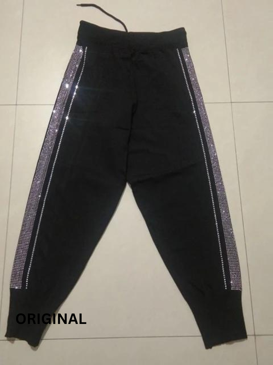 Rhinestone Designed Pant