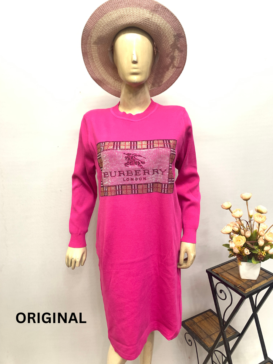 Rhinestone Embedded Winter Dress FC1422