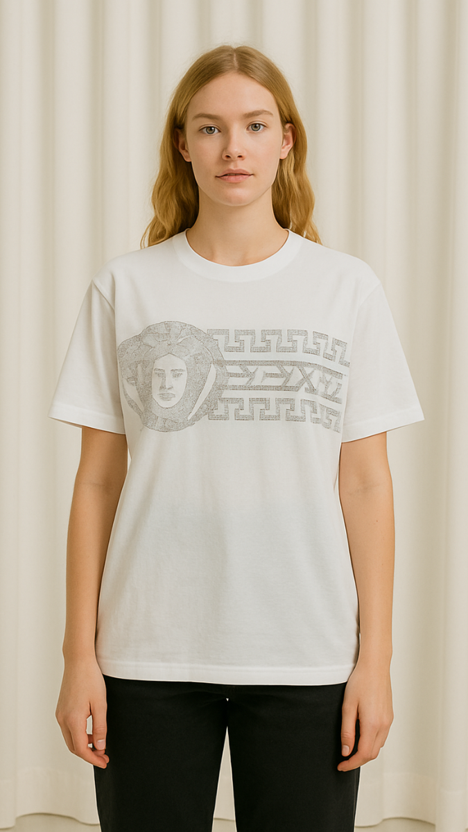 Rhinestone Design T-Shirt FC1068