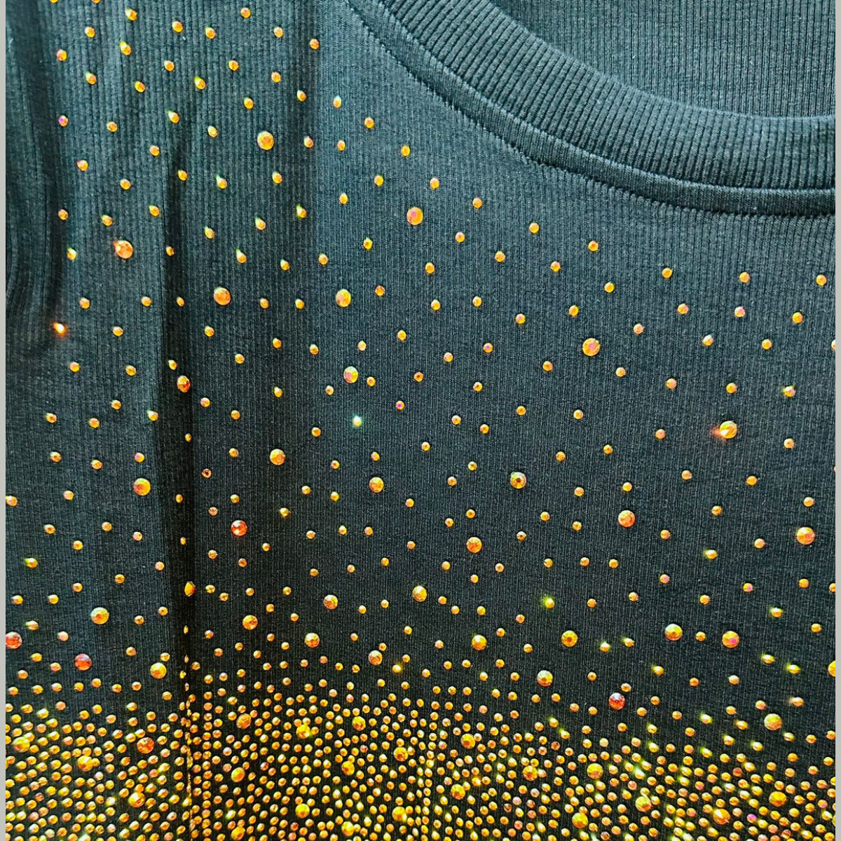  Rhinestones Embellished T-Shirt