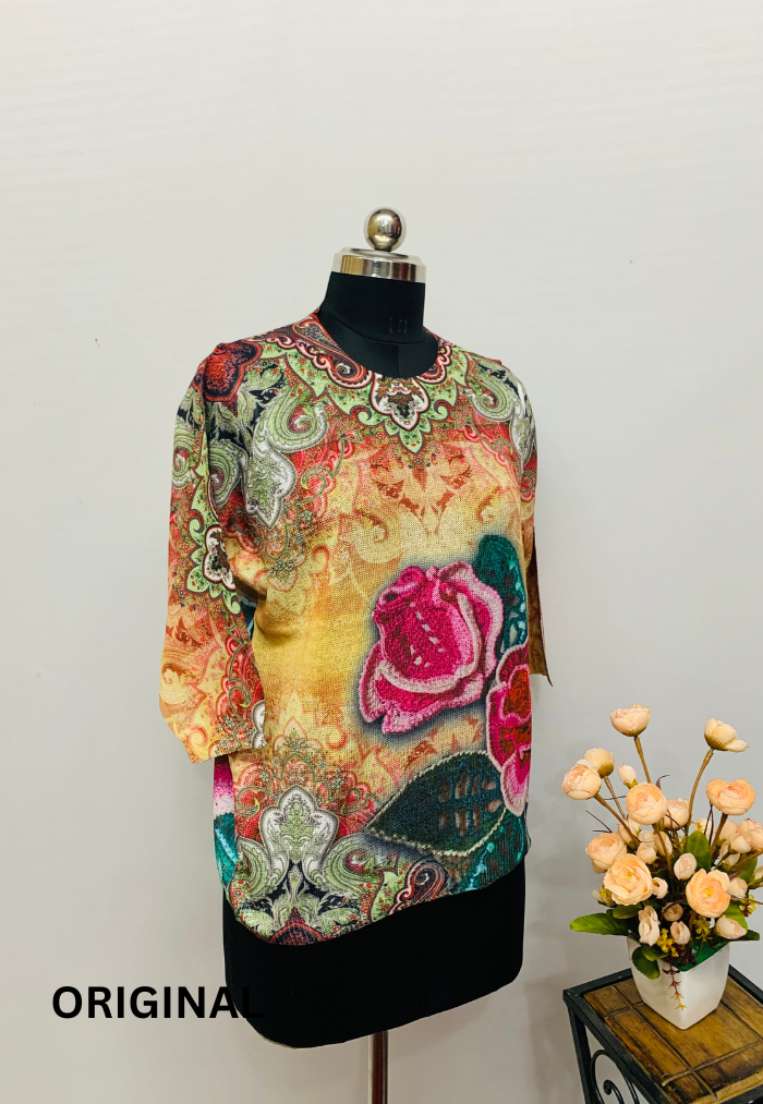 Rose Printed Top