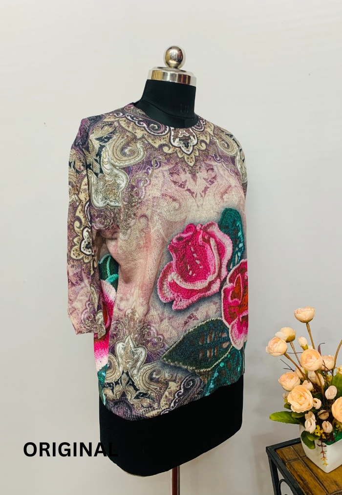 Rose Printed Top