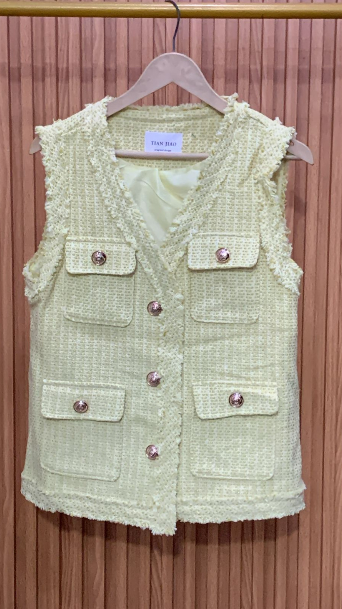 Rough Border Sleeveless Coat FC1914