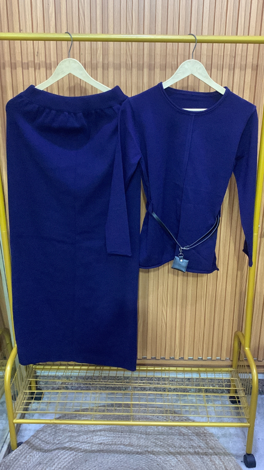 Round Neck Full Sleeve With A- Line Skirt Coord Set FC1991