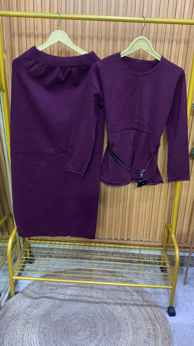 Round Neck Full Sleeve With A- Line Skirt Coord Set FC1991