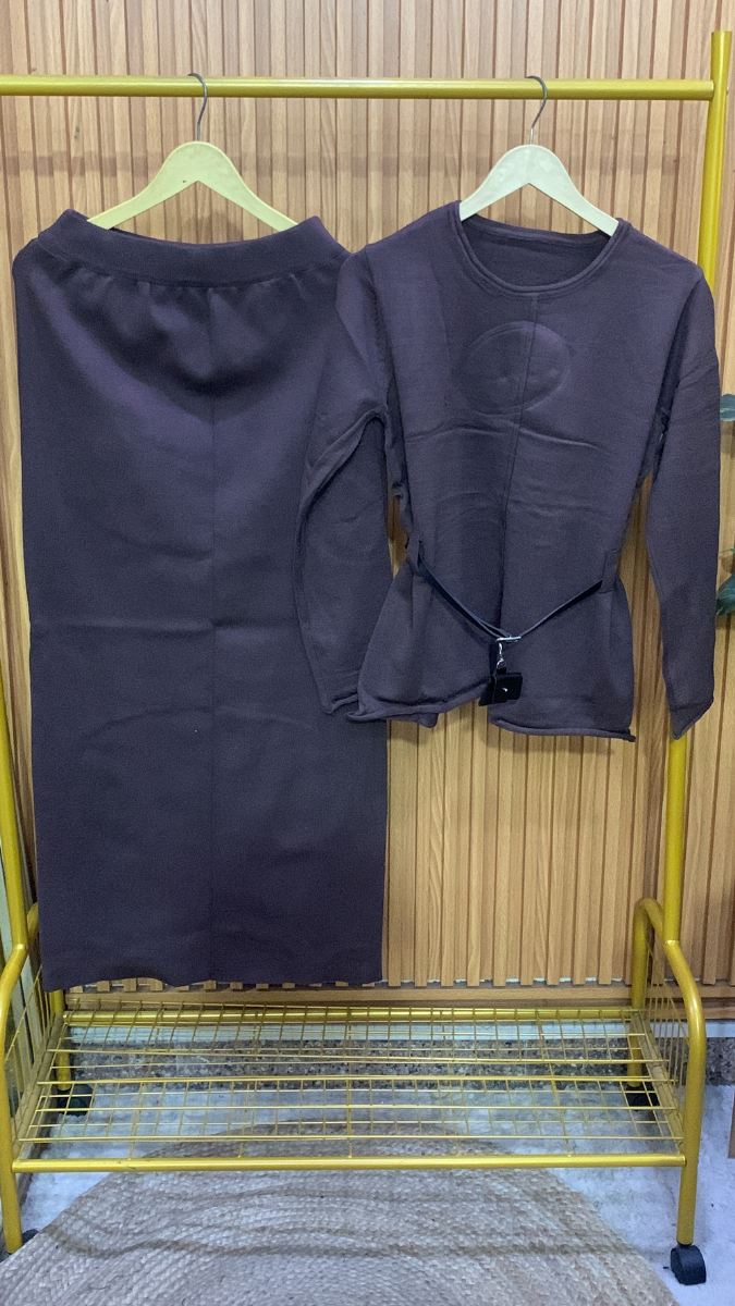 Round Neck Full Sleeve With A- Line Skirt Coord Set FC1991