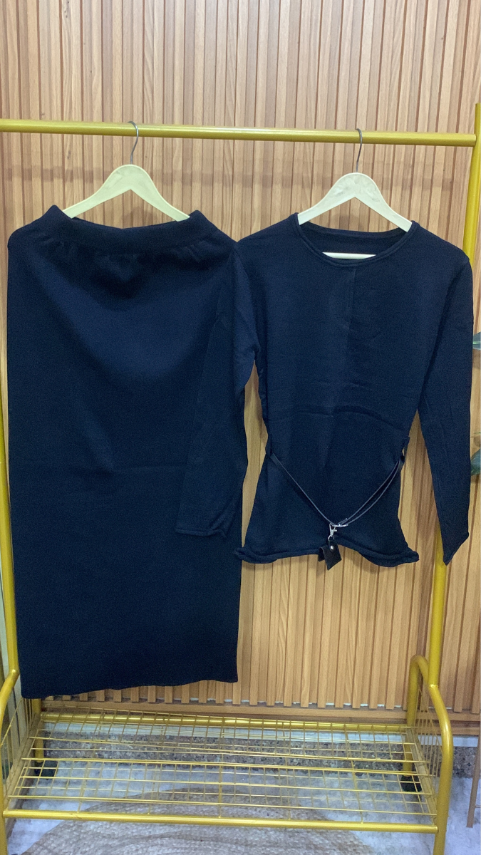 Round Neck Full Sleeve With A- Line Skirt Coord Set FC1991