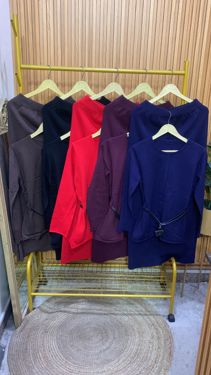 Round Neck Full Sleeve With A- Line Skirt Coord Set FC1991