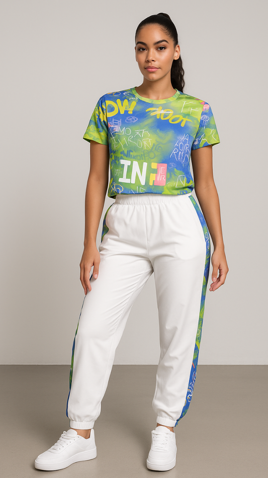 Round Neck Multicolor Track Suit FC1803