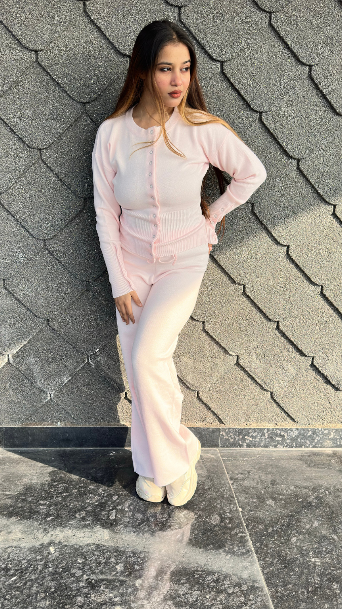 Round Neck Top And Pant Coord Set FC2125