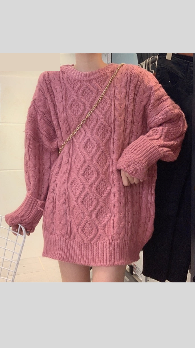 Round Neck Loose Sweater FC1800