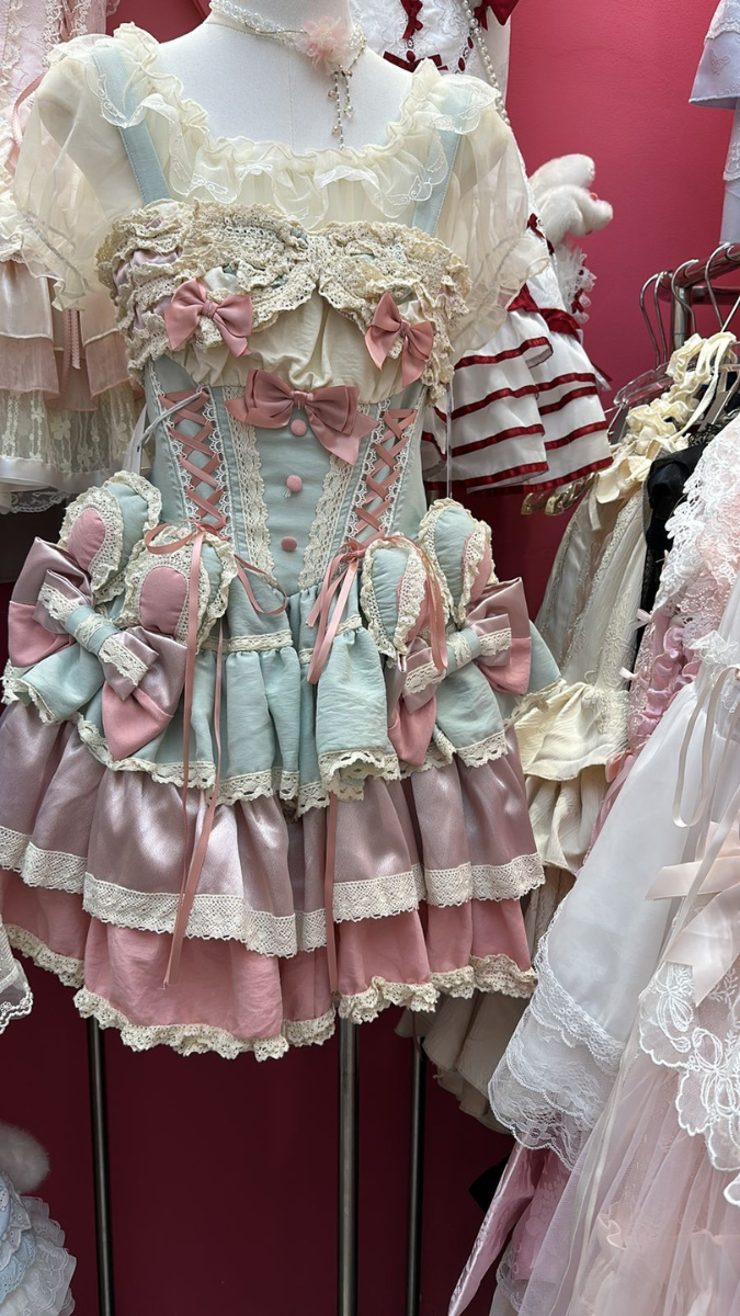 Ruffle Princess Dress With Bow And Puffed Designed Waist FC2527