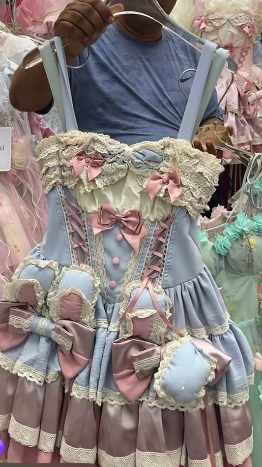 Ruffle Princess Dress With Pocket And Bow FC2526
