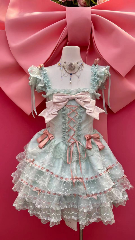 Ruffle Princess Dress With Pocket And Bow FC2526