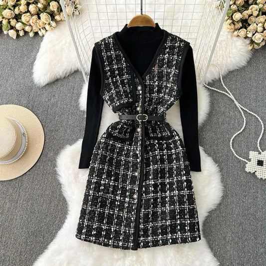 FC Mid Length Knitted Dress with Inner