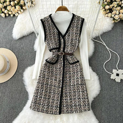 FC Mid Length Knitted Dress with Inner