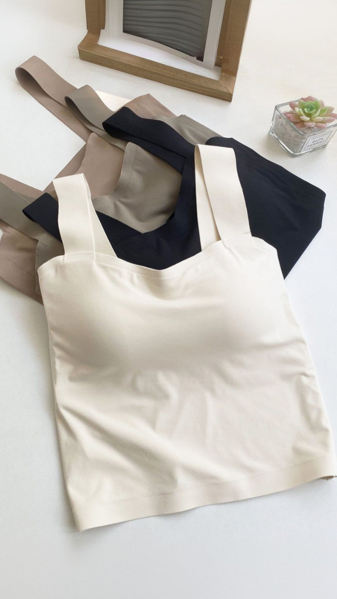 Seamless Tank Tops with Inbuilt Bra FC1783