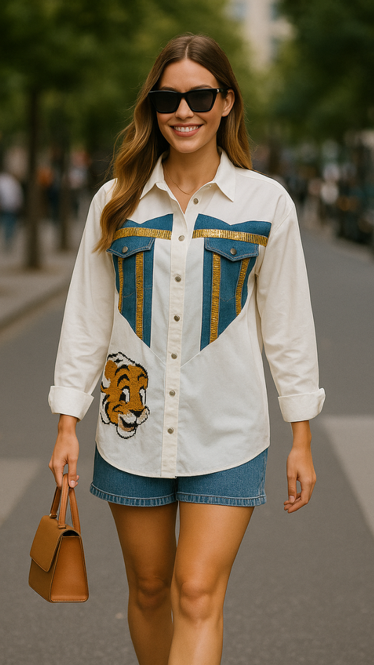 Sequence Denim Heart Shirt FC1085