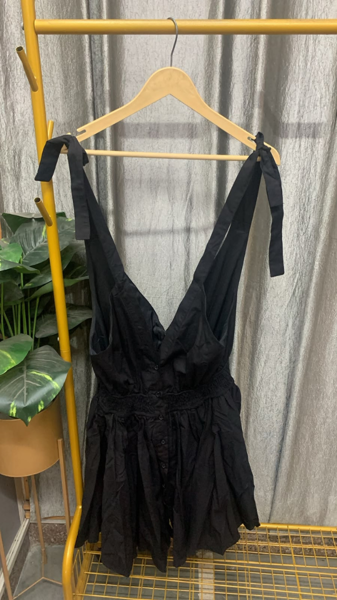 Sexy Deep V Neck Tie Sleeve Mini Dress FC2578
