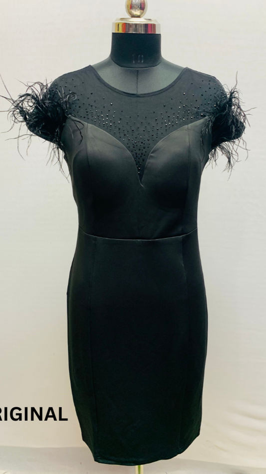 Sexy Designer Neck Short Dress FC1505