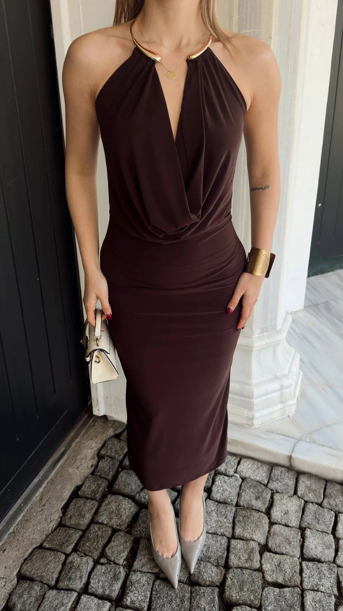 Sexy Halter Neck With Loose Neckline FC2268