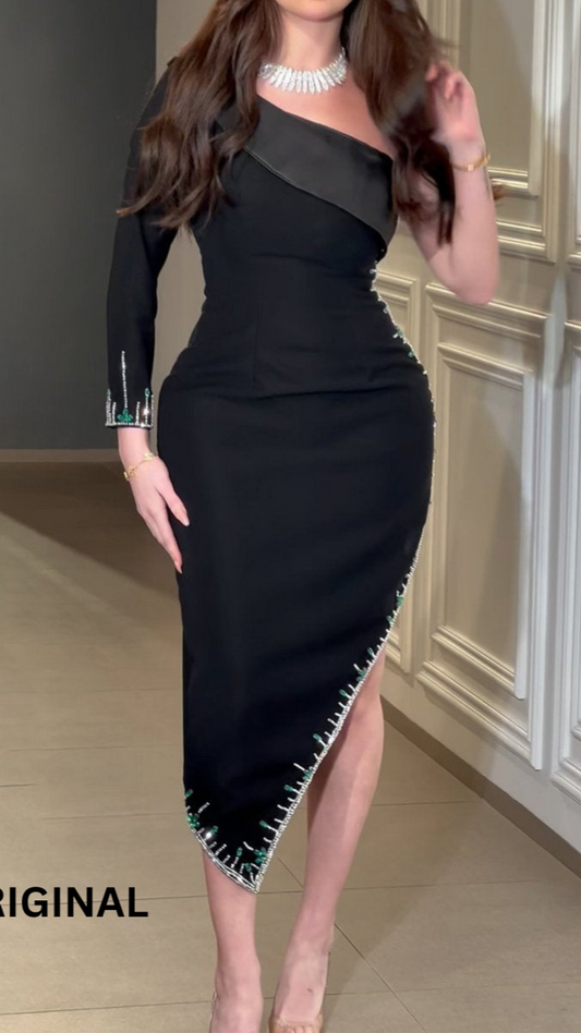 Sexy One Sleeve Bodycon Dress