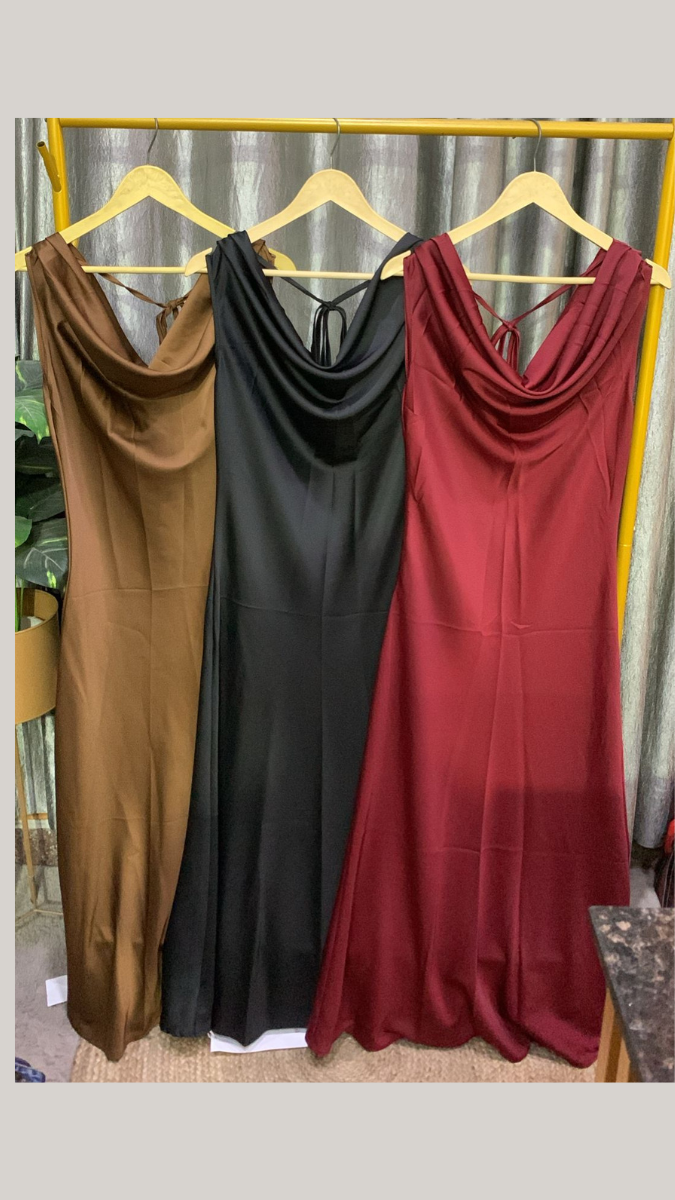 Sexy Satin Bodycon Dress FC2186