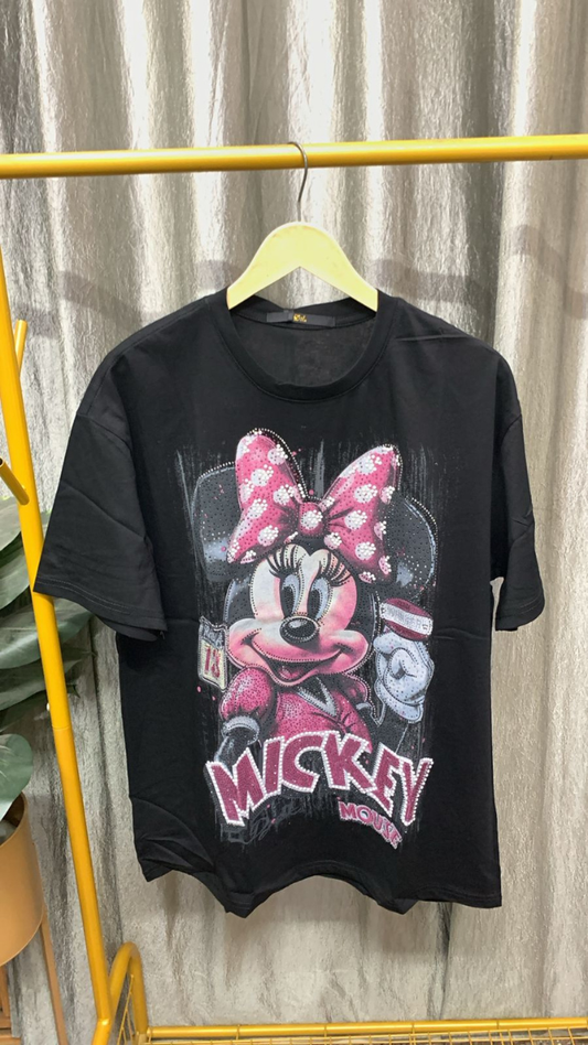 Shiny Mickey Printed T-Shirt FC2473