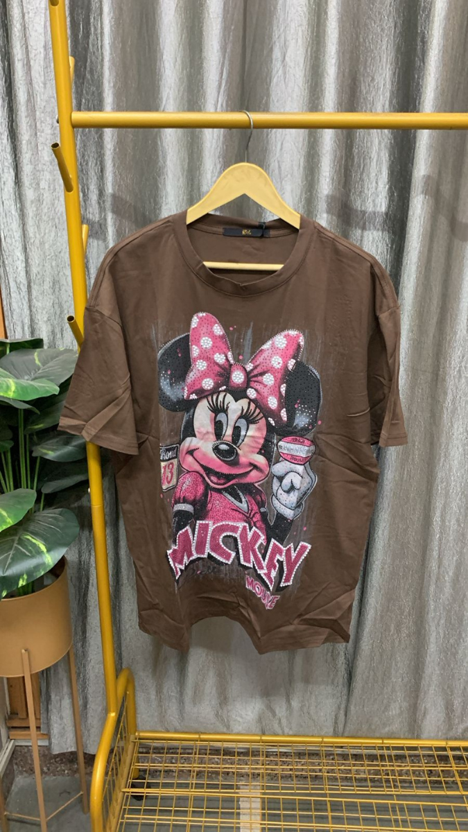 Shiny Mickey Printed T-Shirt FC2473