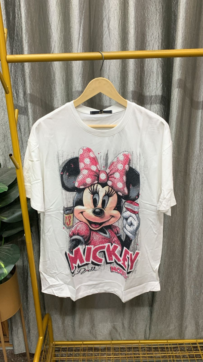 Shiny Mickey Printed T-Shirt FC2473